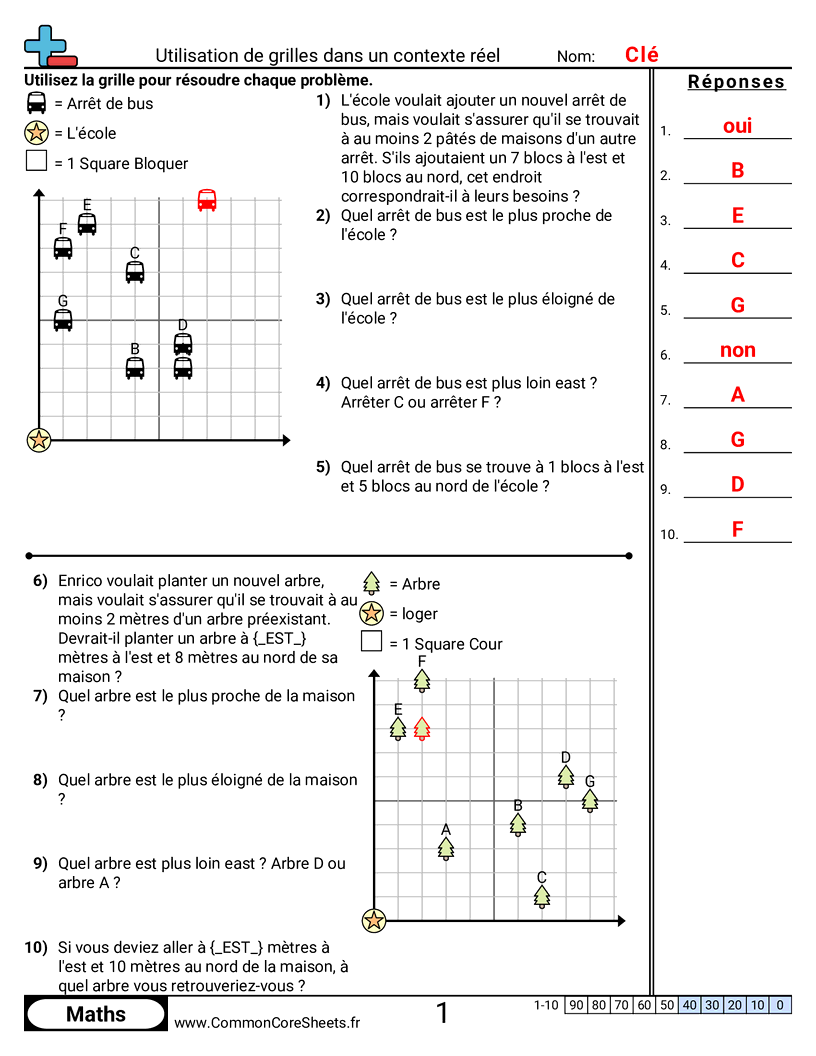 Fiches d'Exercices avec Repères Graphiques - utiliser-des-grilles-dans-un-contexte-reel worksheet